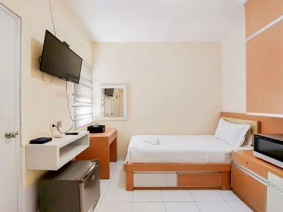 Minimalist Studio Room At Aeropolis Residence Apartment - Öne Çıkan Resim