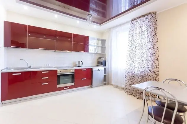 MinskLux Apartments 2 bedrooms - 100 sqm - Mutfak