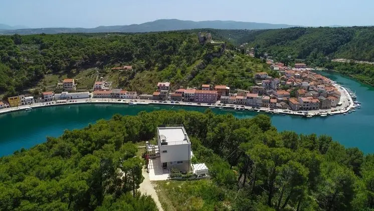 Villa Mirta Novigrad Zadar Area Great View Luxury Private Pool Pine Trees