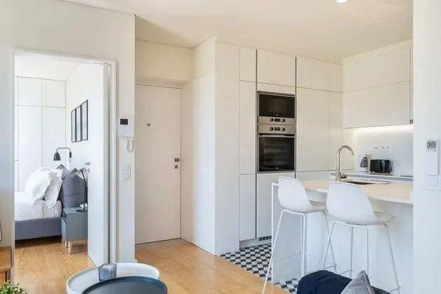 Modern 1BD w AC & Balcony - Mutfak