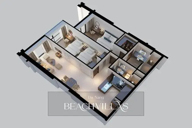 Modern 2 Br Apartment at 4points Opposite Beach