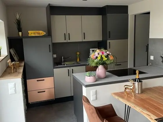 Modern Apartment in Monschau With Balcony and Barbecue - Mutfak