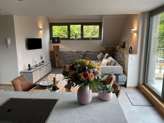 Modern Apartment in Monschau With Balcony and Barbecue - Oda Düzeni