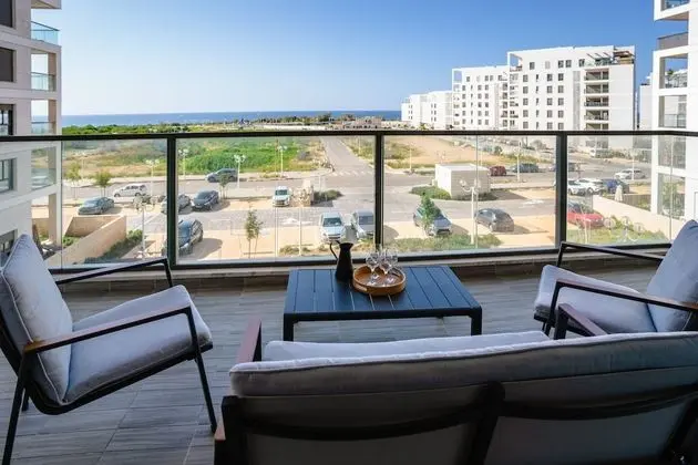 Modern with Balcony Over Looking the Sea