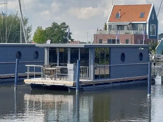 Modern Boat in Marina Volendam With Terrace