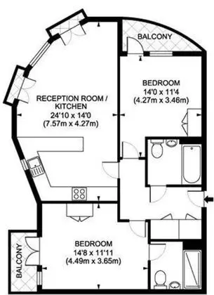 Modern Flat - 2 Bed 2 Bath nr Farringdon