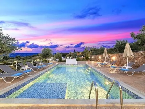 Modern Villa With Heated Swimming Pool in Georgioupoli Greece - Havuz