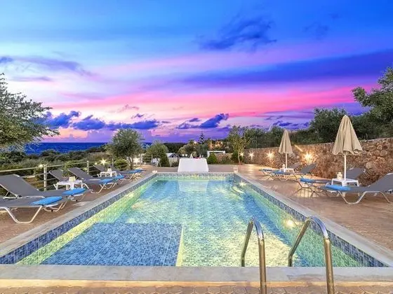 Modern Villa With Heated Swimming Pool in Georgioupoli Greece - Havuz