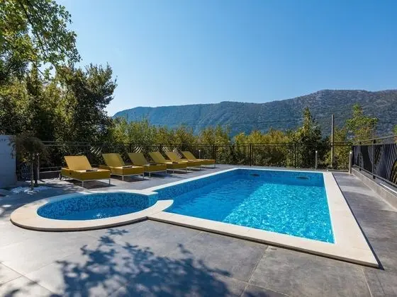 Modern Holiday Home With Private Pool and Mountain View - Havuz
