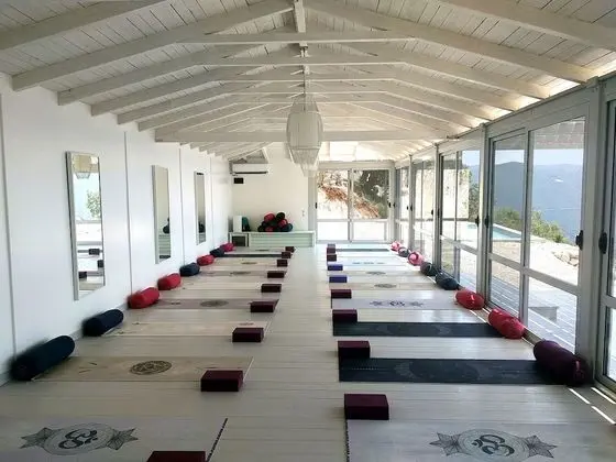 Modern Villa in Vasiliki with Swimming Pool & Hot Tub - Dış Mekan