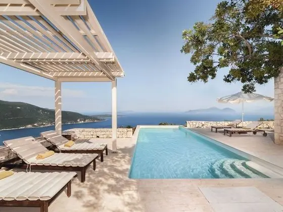 Modern Villa in Vasiliki with Swimming Pool & Hot Tub - Havuz