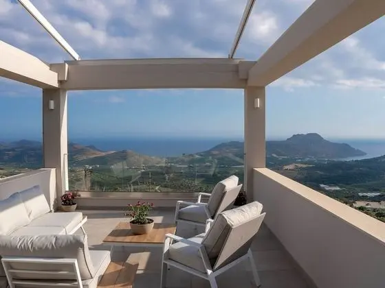 Modern Villa w Private Pool in Plakias, Jacuzzi, Children Area, Ping Pong Table, Walk to Restaurant - Öne Çıkan Resim