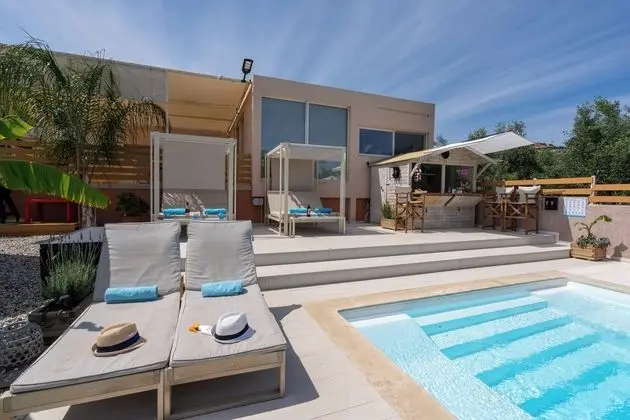 Modular Bungalows With Heated Pool Artemis Greece - Dış Mekan
