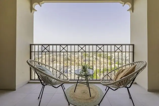 Monty - Beach Life Boho 1BR with Burj Al Arab View - Öne Çıkan Resim