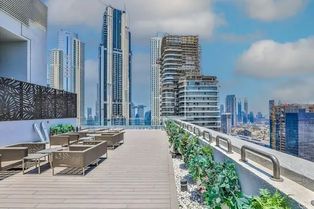Monty - Cozy Penthouse With Burj Khalifa and Fountain View - Havuz