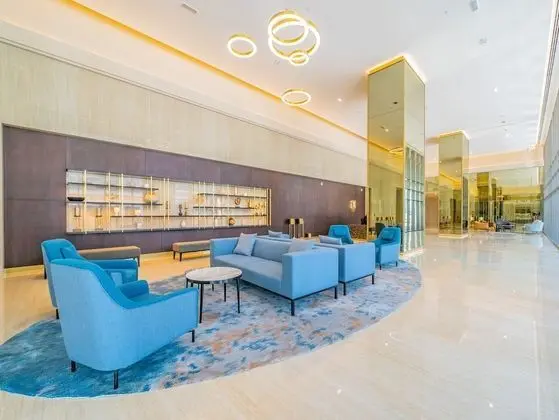 Monty - Glamorous Apt With Balcony Facing Burj Khalifa - Lobi