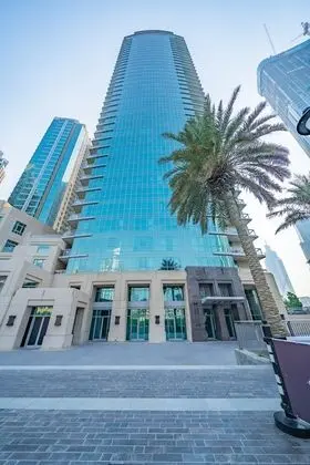 Monty - Stylish Apartment with Partial Burj Khalifa View - Dış Mekan