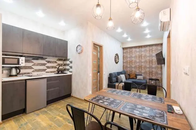 More Apartments na Estonskoy 37 k9 - Mutfak