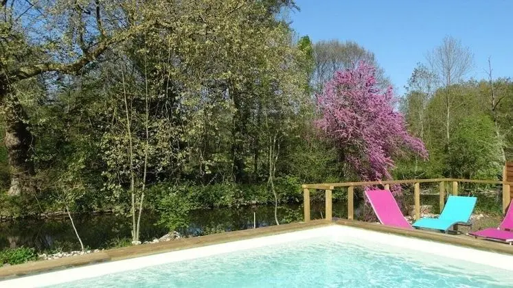 Moulin de la Papeterie Chambres d'hôtes - Havuz