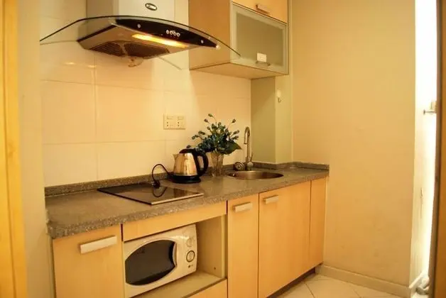 Nanjing Hotel Kaibin Apartment Xinjiekou - Mutfak