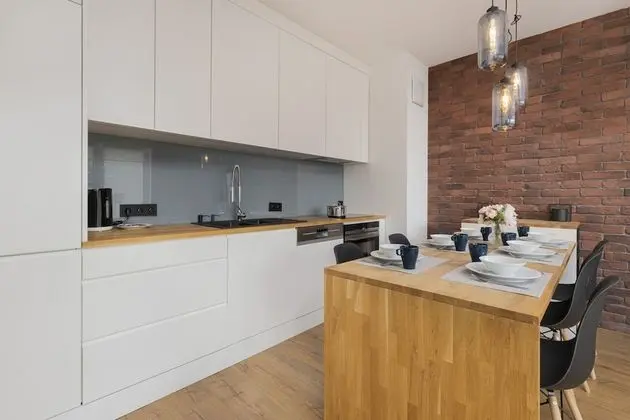 Navalis Apartments Gdynia by Renters - Mutfak
