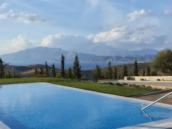 New Beautiful Complex With Villas and App, Big Pool, Sea Views, SW Crete - Havuz