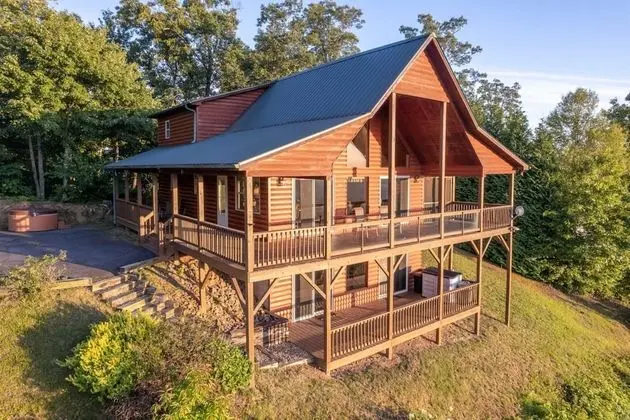 NFL Sunday Ticket - The Blue Ridge Mountain Top Cabin - Dış Mekan