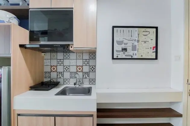 Nice And Elegant Studio At Tree Park City Bsd Apartment - Mutfak