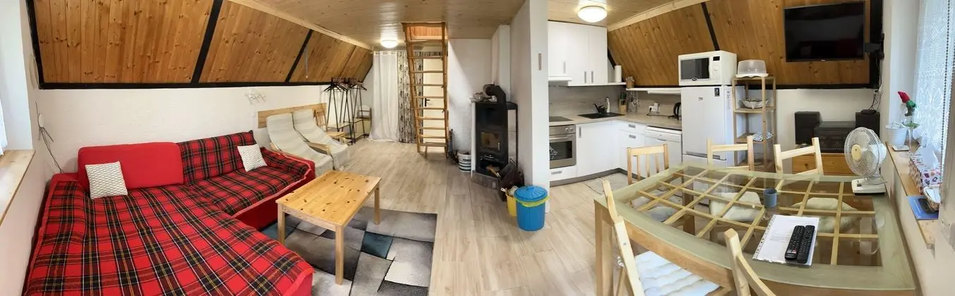 Nice Holiday Home With Fireplace in the Ore Mountains Near the Chairlift - Mutfak