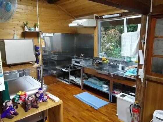 Okinawa Old House Inn Fuuran - Mutfak