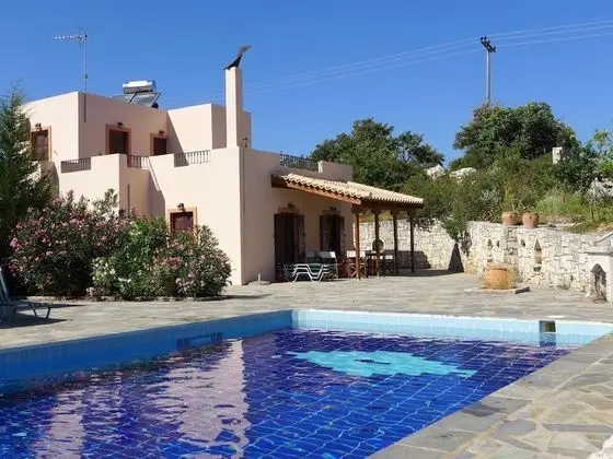 Villa Olga, in Beautiful Countryside, Large Piece of Land, Pool, Axos, NW Coast - Dış Mekan