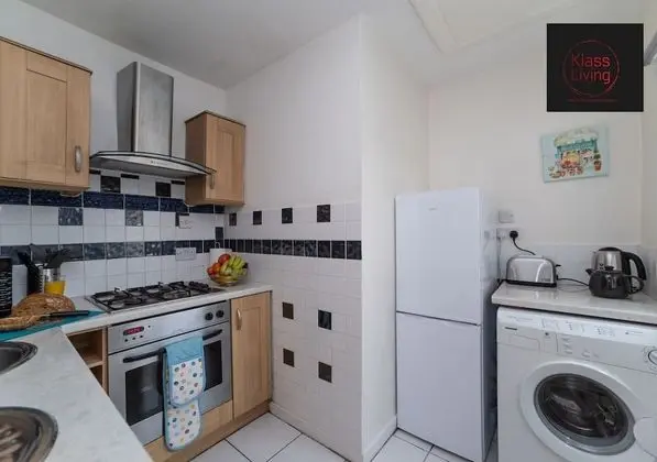 One Bedroom Apartment by Klass Living Serviced Accommodation Coatbridge - Albion Apartment with Wifi and Parking - Mutfak