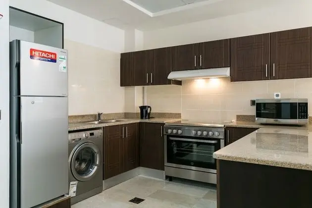 One Perfect Stay - 1BR at Al Murad Tower - Mutfak