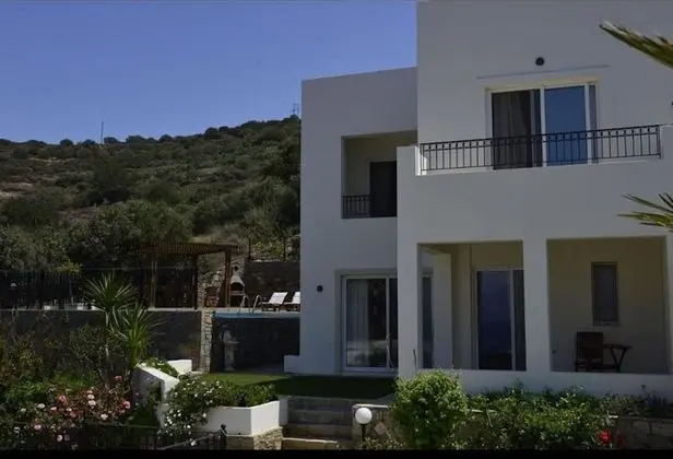 Villa Ouranos our Dream in Blue and Cream With Seaview and Pool - Dış Mekan