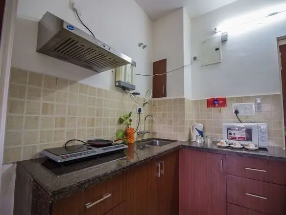 OYO 12953 Home Pool View 2BHK Arpora - Mutfak