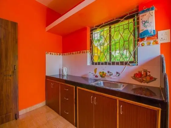 OYO 14907 Home 1BHK With Balcony Varca Beach - Mutfak