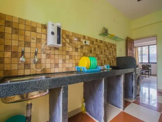 OYO 16877 Home 2 BHK Near Benaulim Beach - Mutfak