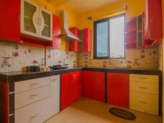 OYO 18351 Home Spacious 4BHK Villa Porvorim - Mutfak