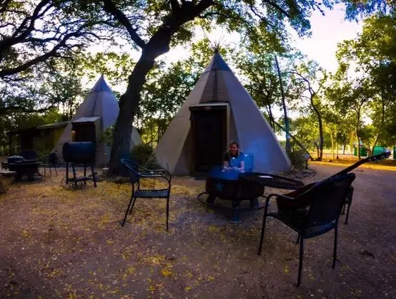 Painted Pony Tipi 3 on Guadalupe River