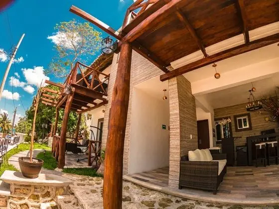 Hotel Pancho Villas Bacalar Vista a Laguna - Dış Mekan