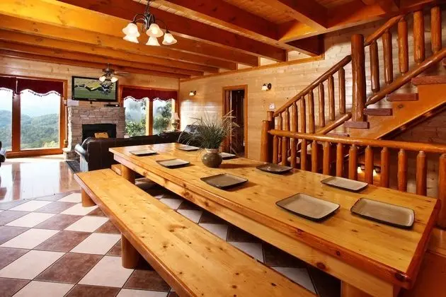 Paradise Mountain Pool Lodge - Six Bedroom Cabin - Mutfak