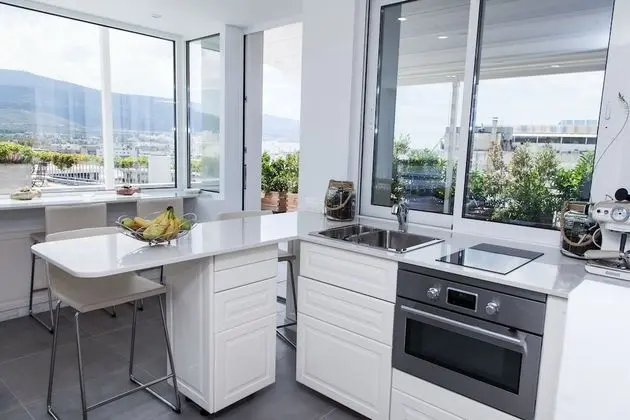 Penthouse in center of Athens with View - Mutfak