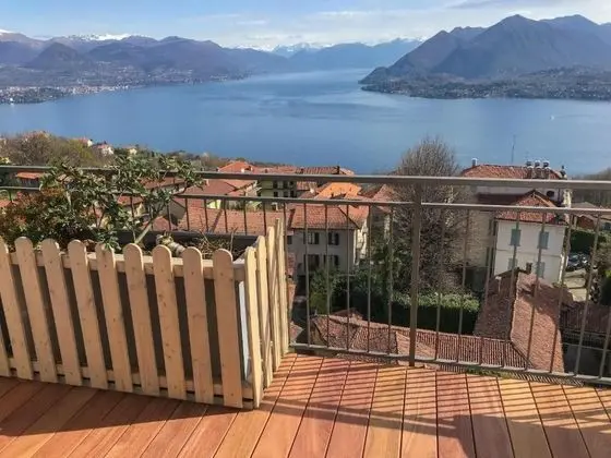 Penthouse San Rocco Luxury Apartment With Wonderful Lake View Over Stresa