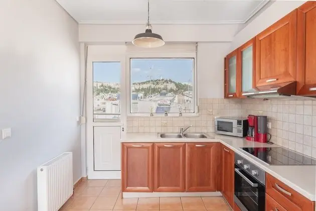 Penthouse w Acropolis View & Parking - Mutfak