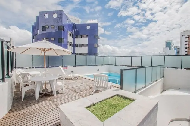 PIP201 Cozy flat in Boa Viagem 4 people. - Havuz