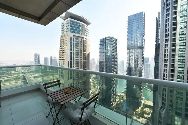 PLO -1 Bedroom with balcony Dubai Marina - Dış Mekan