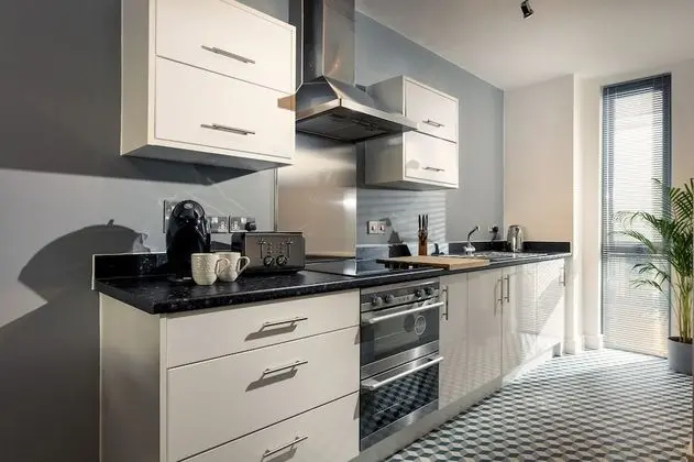 Plymouth Sea View Apartment - Mutfak