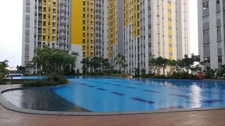 Pool View and Homey 2BR Apartment @ Springlake Summarecon