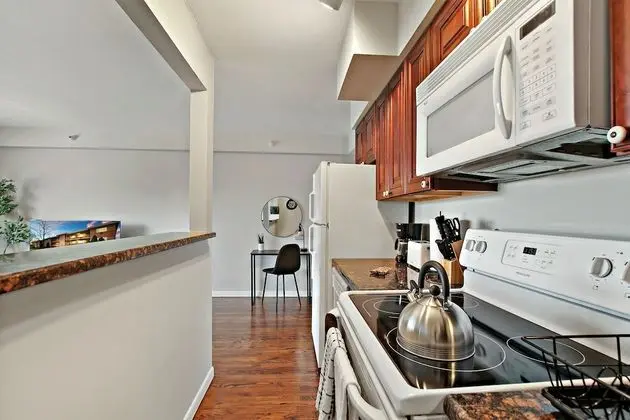 Posh 1BR Apartment in Arlington Heights - Mutfak