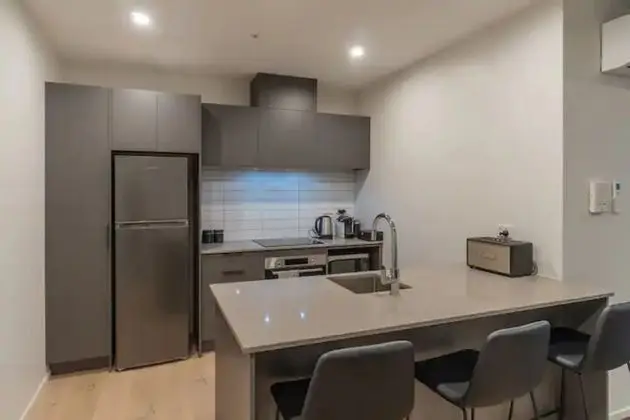 Premium Brand New Central Apt - Carpark - Mutfak